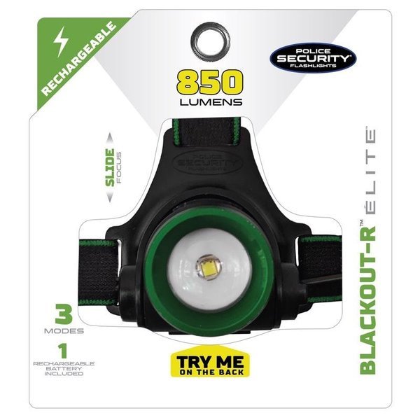 BlackoutR 850 lm Black LED Head Lamp, Police Security, Mfr#: 98730